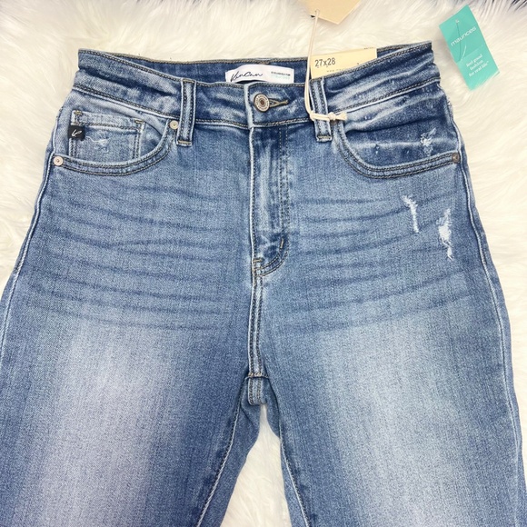 👖NWT🤩|•KANCAN•| Distressed Skinny Leg High Rise Waist Jean Size 27 Regular👖 - Picture 7 of 9